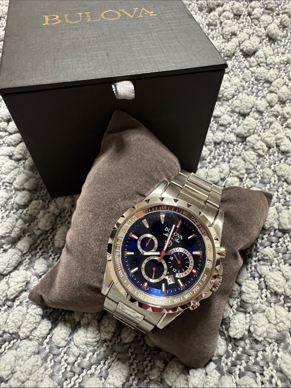 Bulova Marine Star 6-Hand Quartz Chronograph Watch (Model 96B174)